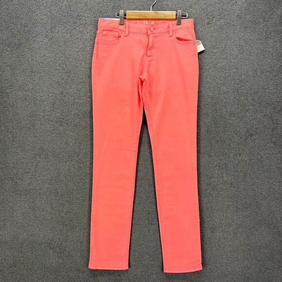 Gap Kids 1969 Jeans Girls 14 Neon Pink Super Skinny Skimmer Stretch adjustable w - Picture 1 of 16